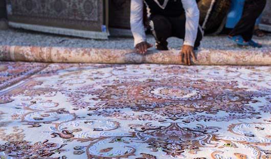 روش اصولی لول کردن قالی در قالیشویی رودهن